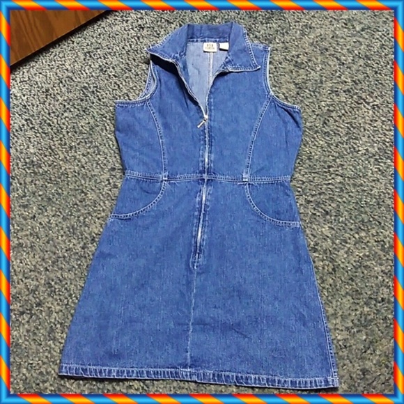 usa classics Dresses & Skirts - Vintage USA Classics 8 Jumper Zip Up Jean Skirt
